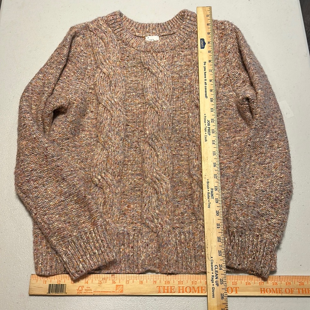 Beautiful Peachy Pink Cable Knit Sweater by A New Day size Medium